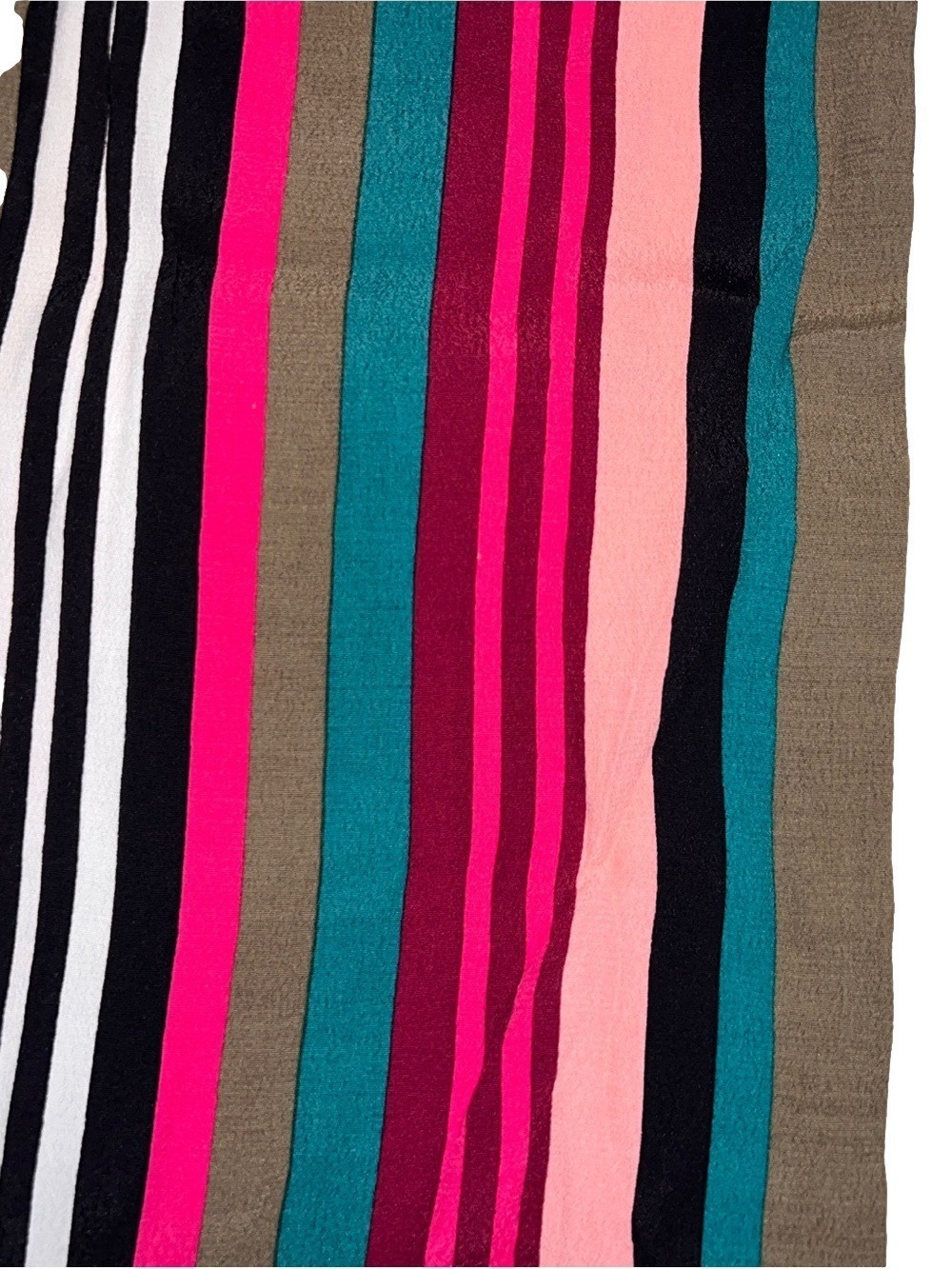 Express Striped Multi-Color Cami Dress with Pink, Teal, Black & White - Picture 4 of 6
